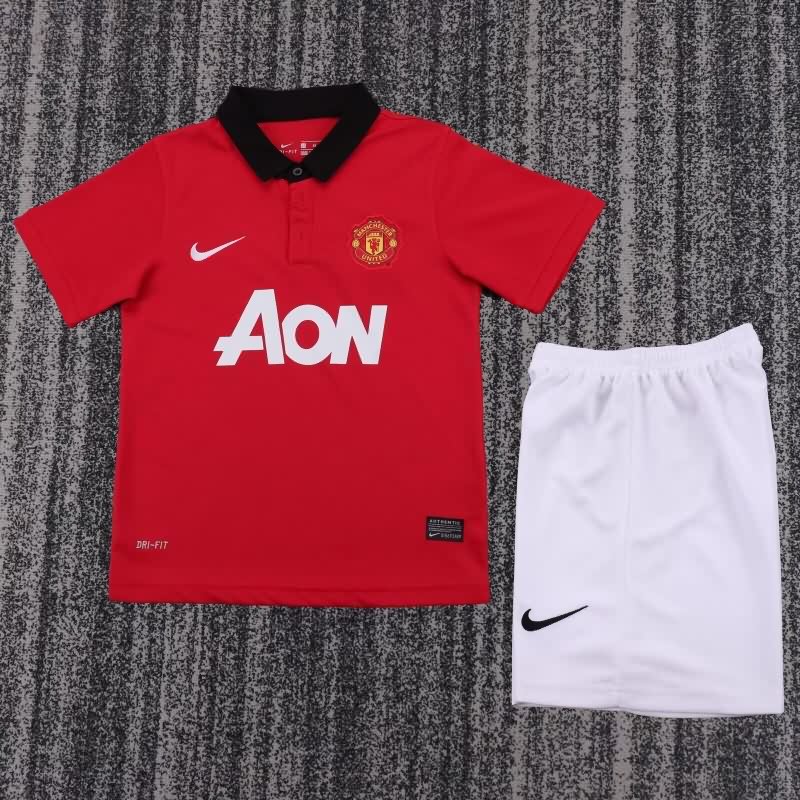 2013/14 Manchester United Home Kids Soccer Jersey And Shorts 2013/14 Manchester United Home Kids Soccer Jersey And Shorts