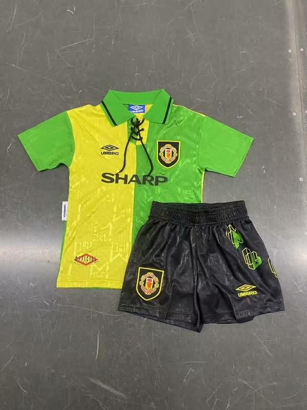 1992/94 Manchester United Third Kids Soccer Jersey And Shorts