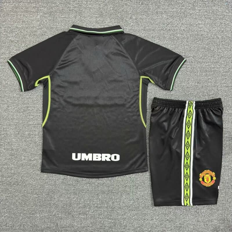 1998/99 Manchester United Third Kids Soccer Jersey And Shorts