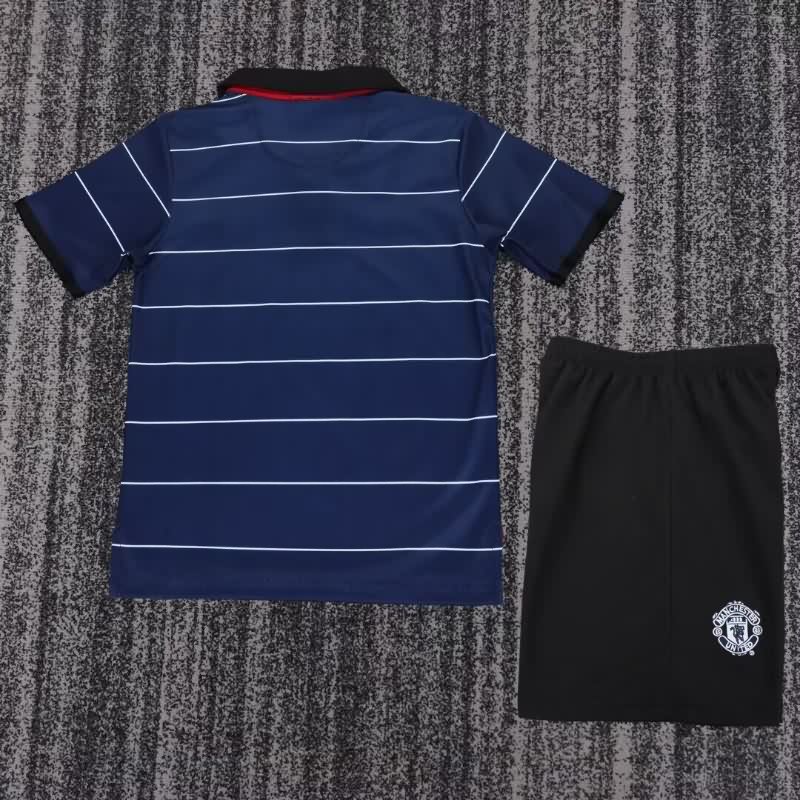 1999/00 Manchester United Away Kids Soccer Jersey And Shorts