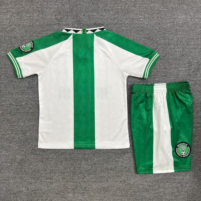 1996 Nigeria Away Kids Soccer Jersey And Shorts