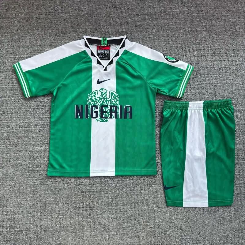 1996 Nigeria Home Kids Soccer Jersey And Shorts