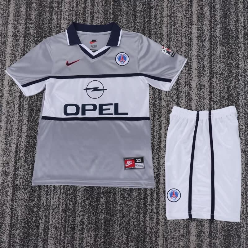 1999/01 Paris St Germain Away Kids Soccer Jersey And Shorts
