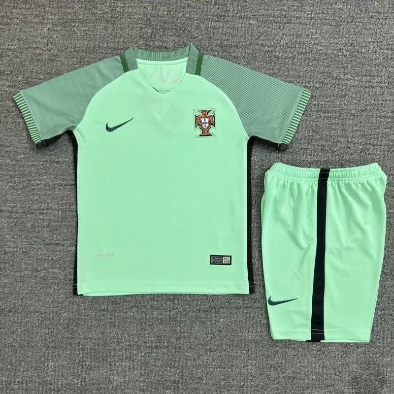 2016 Portugal Away Kids Soccer Jersey And Shorts
