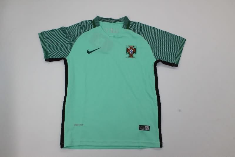 2016 Portugal Away Kids Soccer Jersey And Shorts
