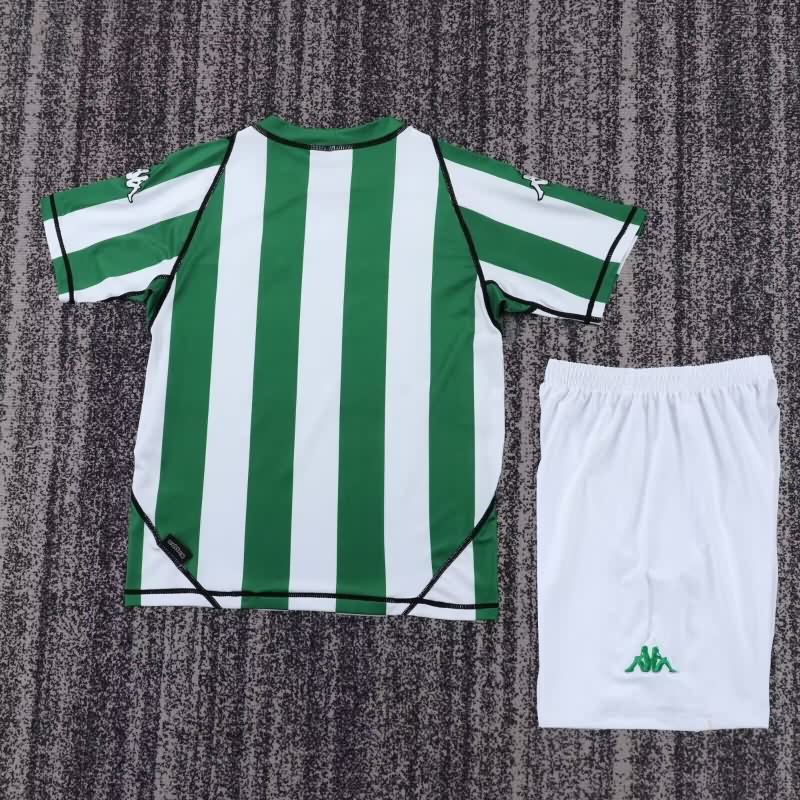 2003/04 Real Betis Home Kids Soccer Jersey And Shorts