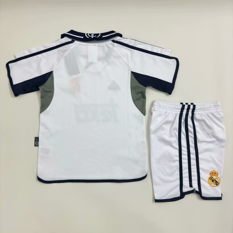 2000/01 Real Madrid Home Kids Soccer Jersey And Shorts