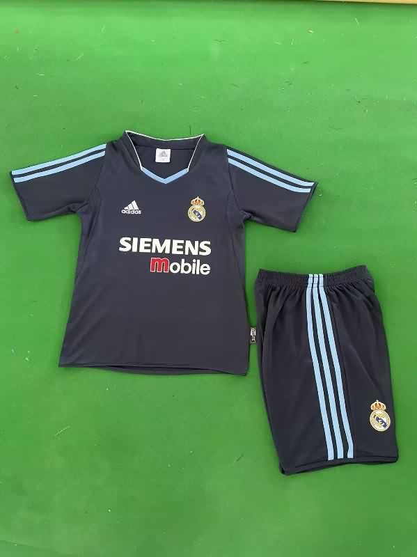 2003/04 Real Madrid Away Kids Soccer Jersey And Shorts 2003/04 Real Madrid Away Kids Soccer Jersey And Shorts