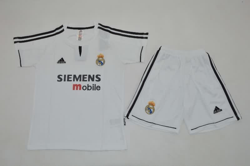 2003/04 Real Madrid Home Kids Soccer Jersey And Shorts 2003/04 Real Madrid Home Kids Soccer Jersey And Shorts