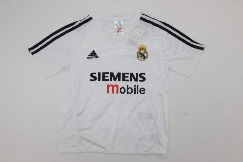 2004/05 Real Madrid Home Kids Soccer Jersey And Shorts