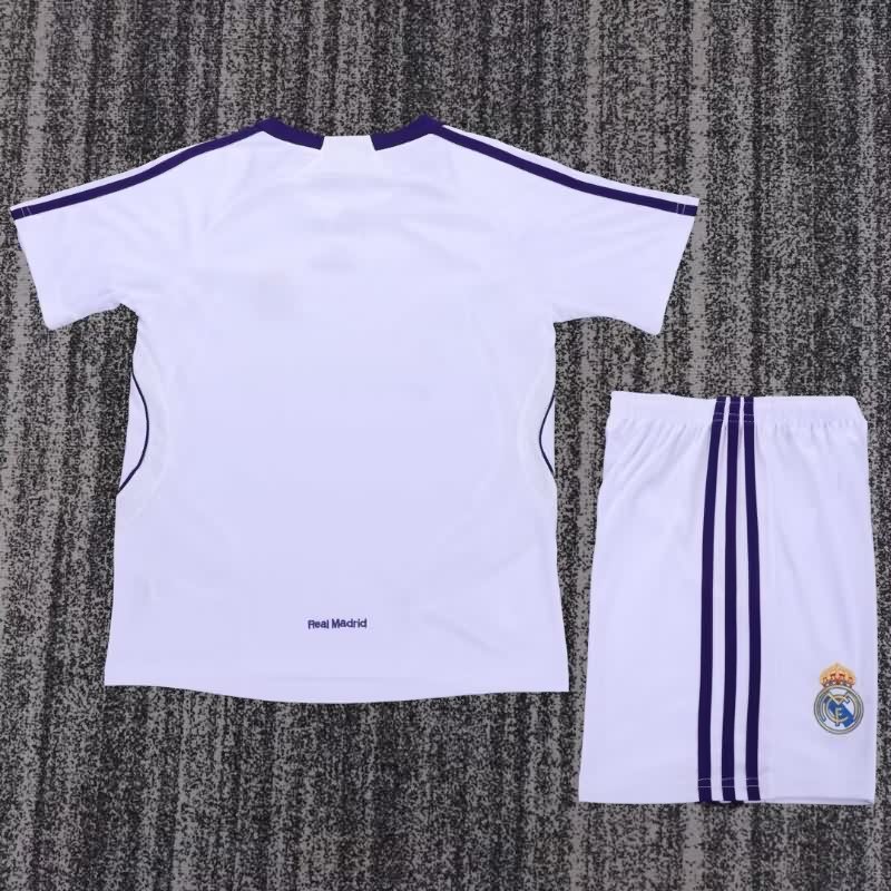 2007/08 Real Madrid Home Kids Soccer Jersey And Shorts