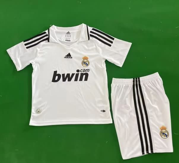 2008/09 Real Madrid Home Kids Soccer Jersey And Shorts