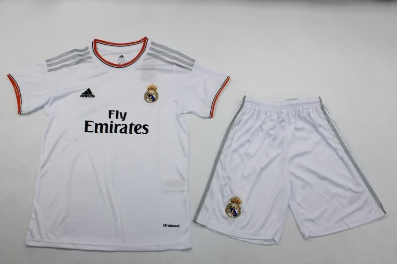 2013/14 Real Madrid Home Kids Soccer Jersey And Shorts