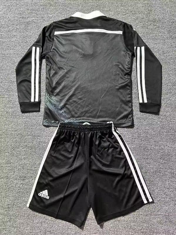 2014/15 Real Madrid Third Long Sleeve Kids Soccer Jersey And Shorts