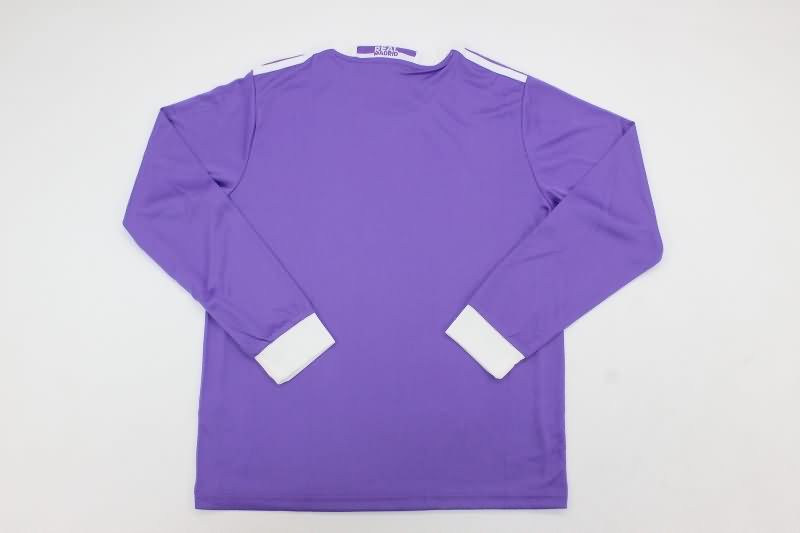 2016/17 Real Madrid Away Long Sleeve Kids Soccer Jersey And Shorts