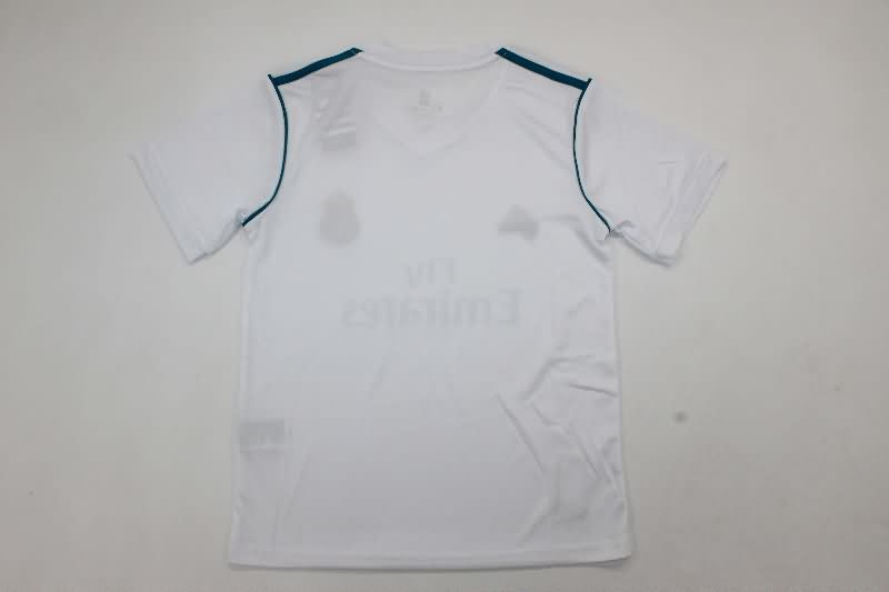 2017/18 Real Madrid Home Kids Soccer Jersey And Shorts