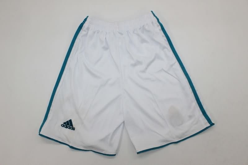 2017/18 Real Madrid Home Kids Soccer Jersey And Shorts
