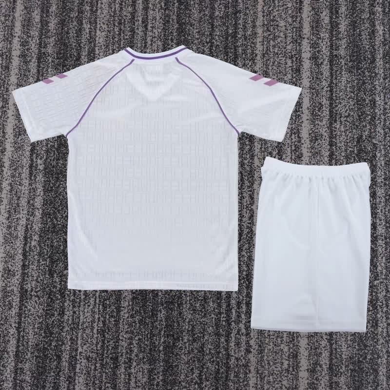 1990/91 Real Madrid Home Kids Soccer Jersey And Shorts