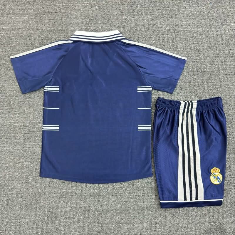 1998/99 Real Madrid Away Kids Soccer Jersey And Shorts