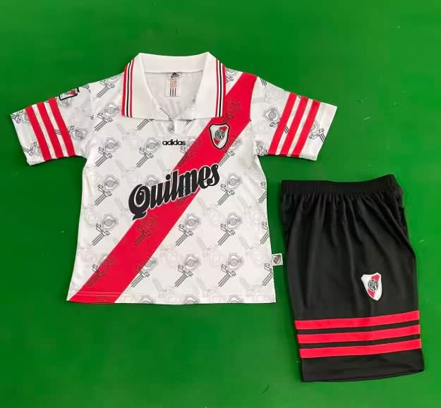 1996/97 River Plate Home Kids Soccer Jersey And Shorts