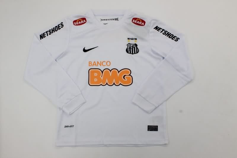 2011/12 Santos Home Long Sleeve Kids Soccer Jersey And Shorts
