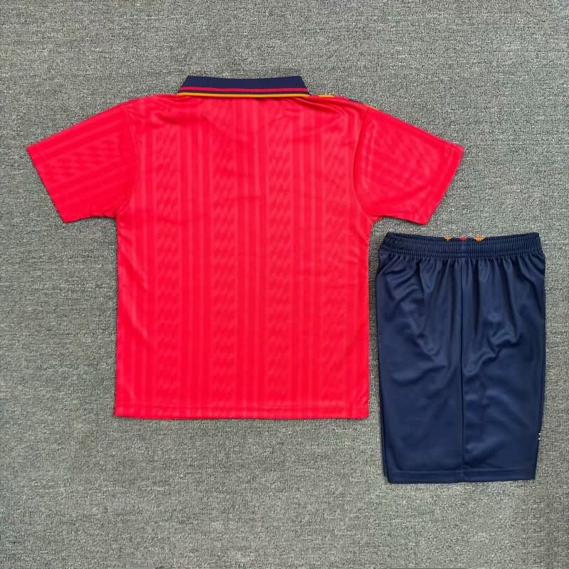 1994 Spain Home Kids Soccer Jersey And Shorts
