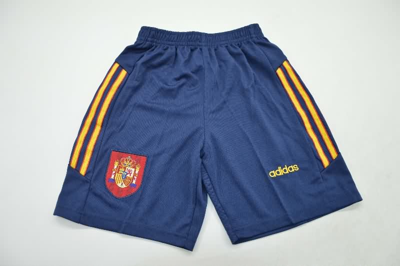 1996 Spain Away Kids Soccer Jersey And Shorts