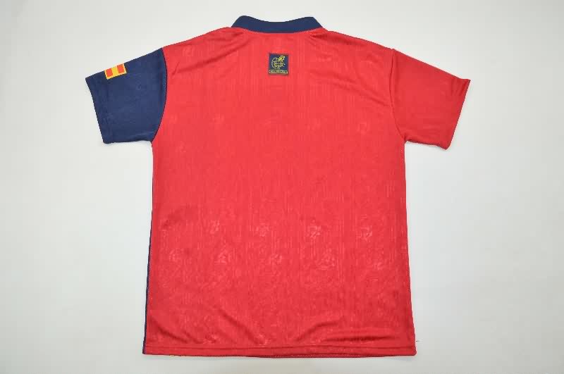 1996 Spain Home Kids Soccer Jersey And Shorts