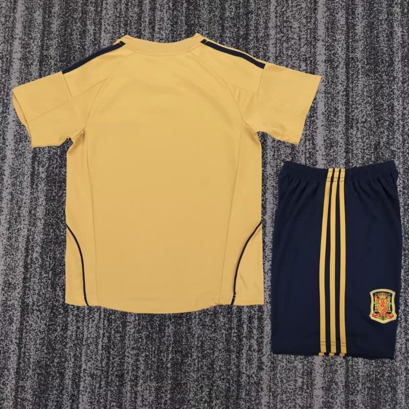 2008 Spain Away Kids Soccer Jersey And Shorts