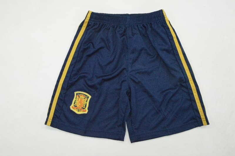 2008 Spain Away Kids Soccer Jersey And Shorts