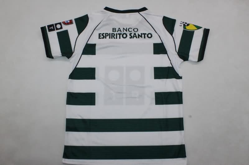 2002/03 Sporting Lisbon Home Kids Soccer Jersey And Shorts