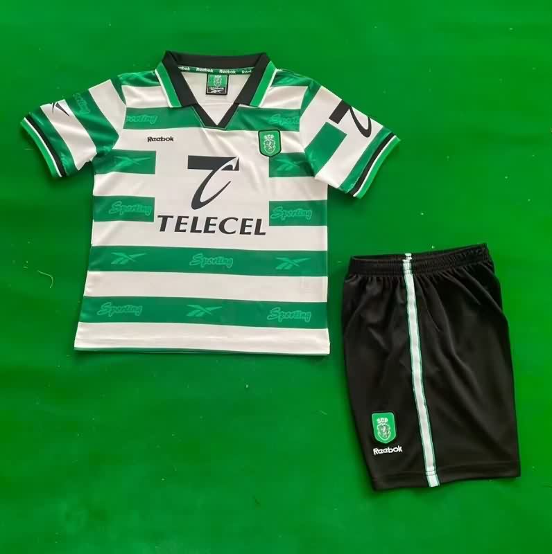1999/00 Sporting Lisbon Home Kids Soccer Jersey And Shorts 1999/00 Sporting Lisbon Home Kids Soccer Jersey And Shorts