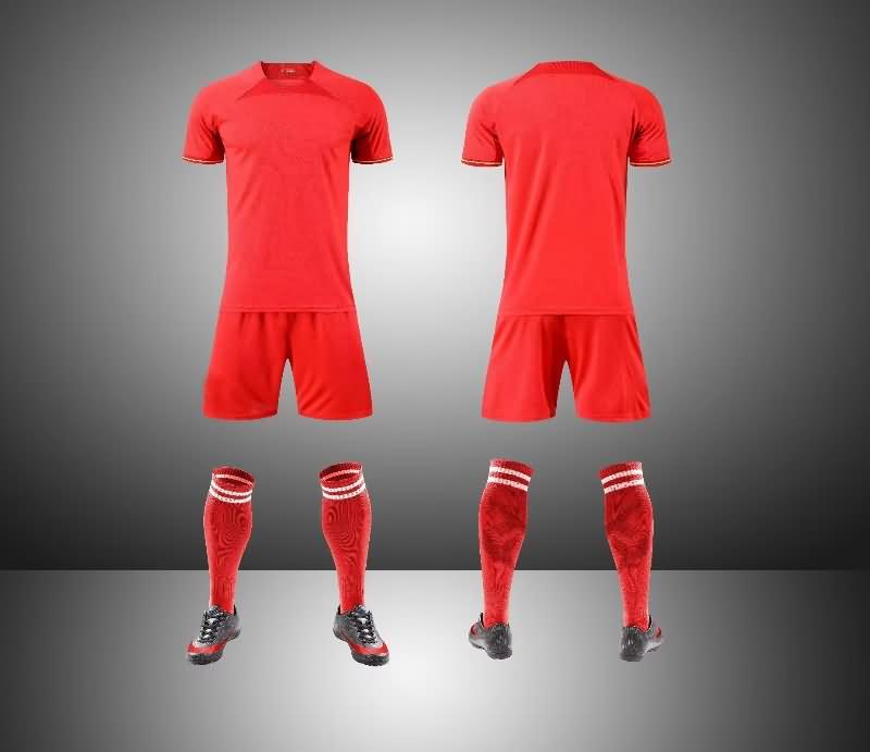 Kids Blank Soccer Team Uniforms 012